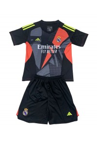 Real Madrid Doelman Babytruitje Uit tenue Kind 2024-25 Korte Mouw (+ Korte broeken)